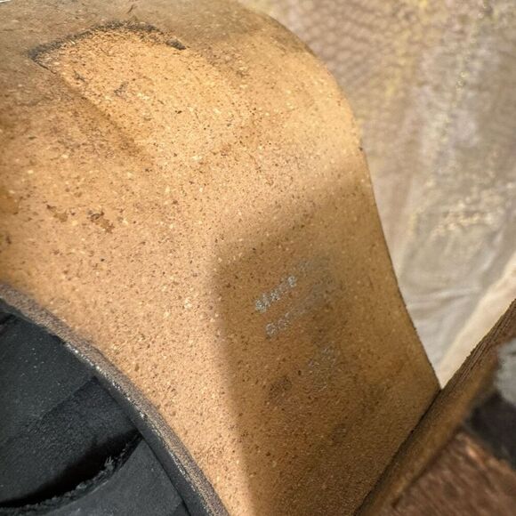 Free People Boho Hybrid Strappy Leather Women’s Ankle Bootie in Black EU37/6.5-7 - Picture 6 of 10